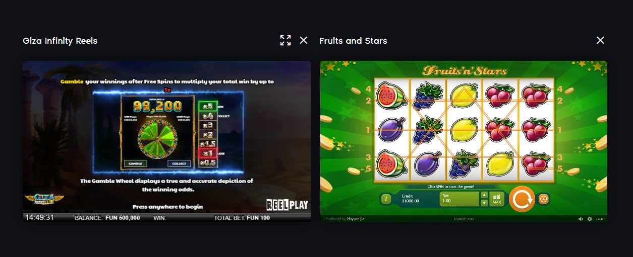 Split Screen Mode Mad Money Casino