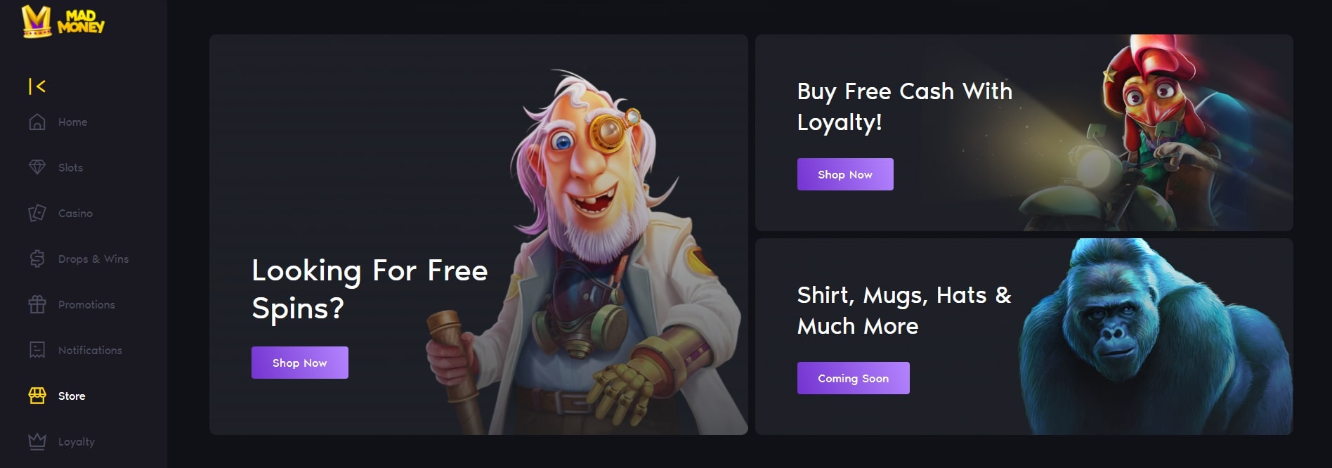 Mad Money Casino Store