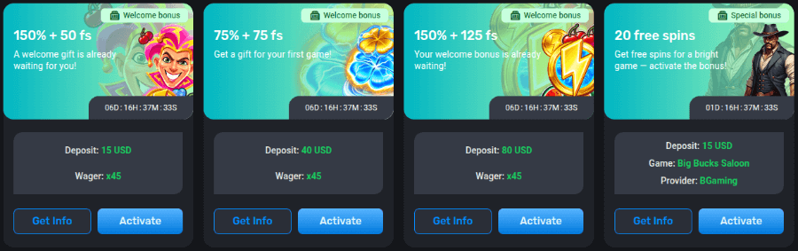 magic365 casino welcome offers