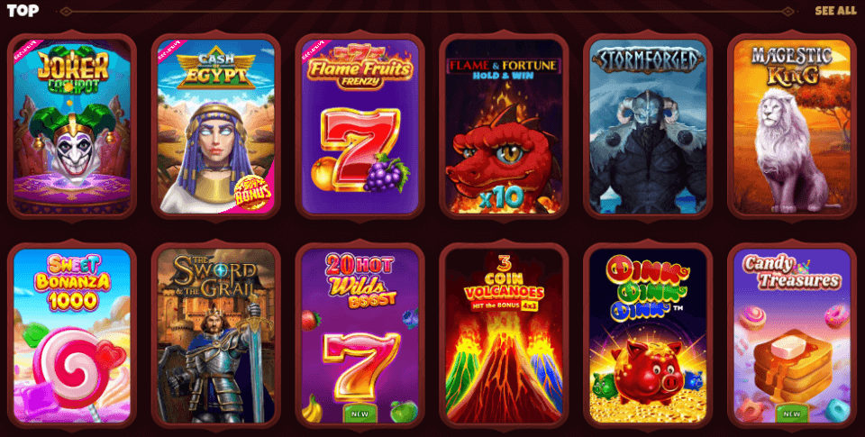 magius casino game library
