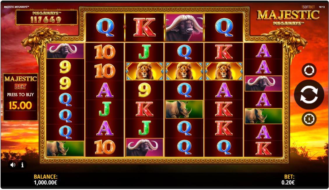 Majestic Megaways Slot Game