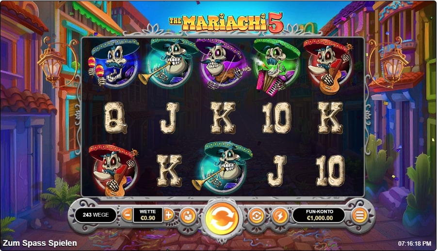 Mariachi 5 Slot Reels