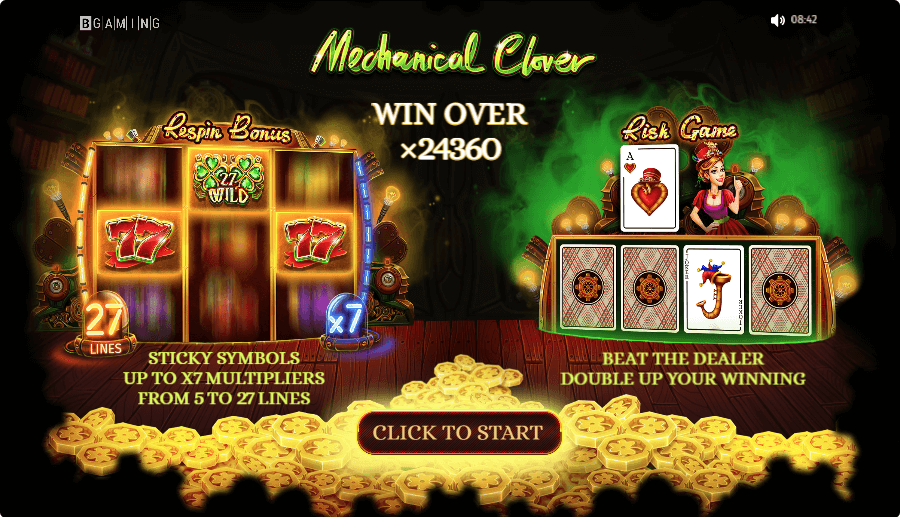 Mechanical Clover online slot game features