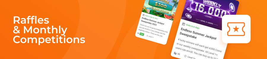 raffles & monthly competitions