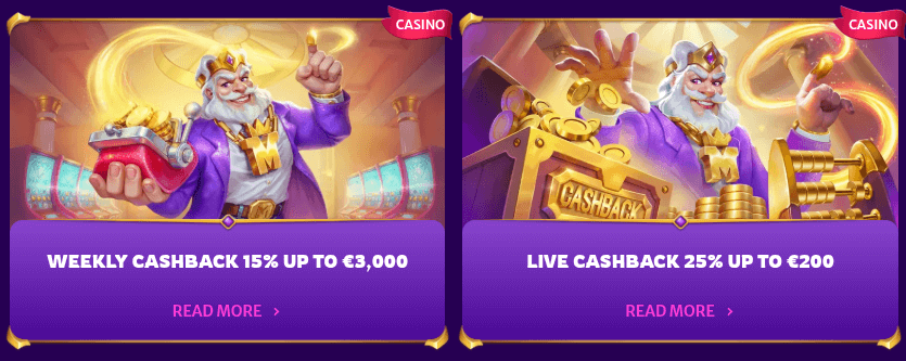 midarion casino cashback