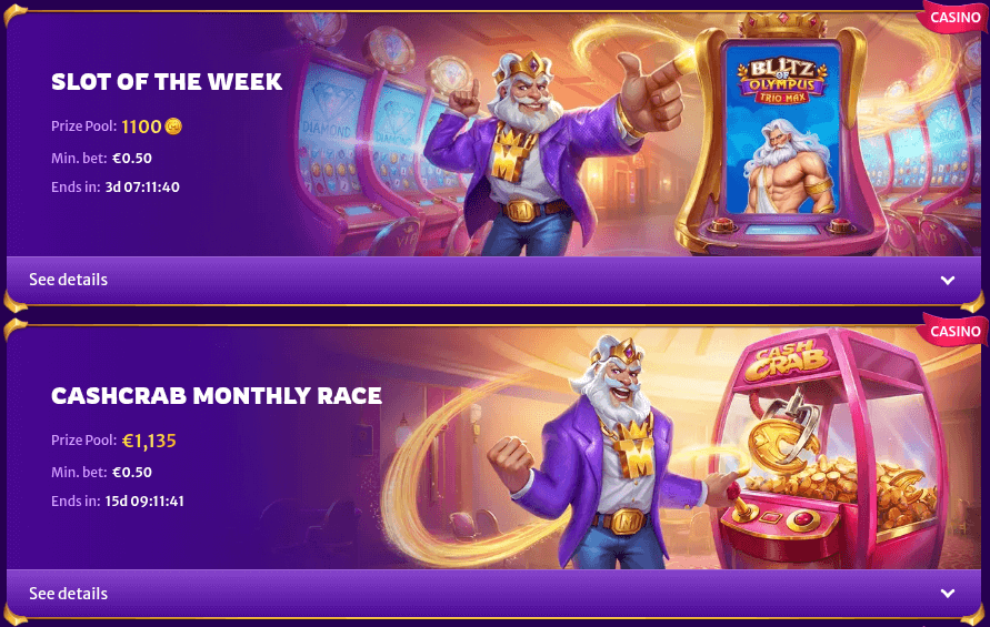 midarion casino tournaments