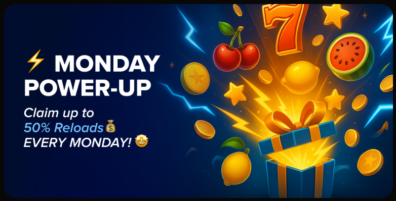 Monday Power-up Wolfio Casino