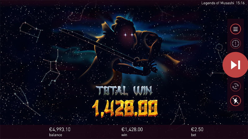 the legend of musashi big win