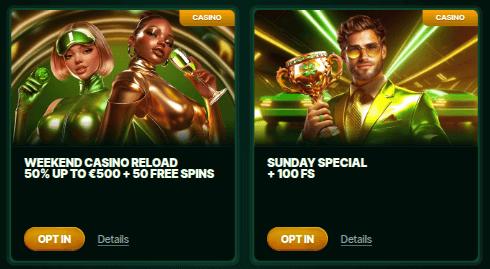 myluck casino weekly offers