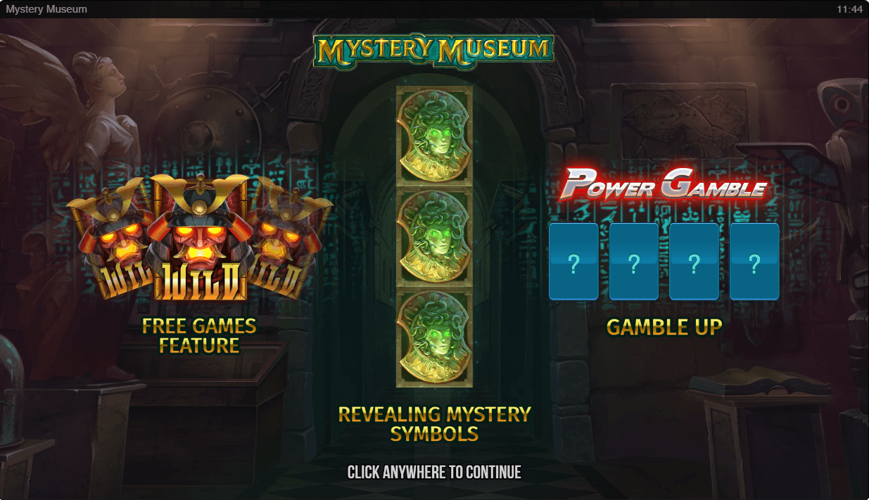 Mystery Museum Online Slot Game Reels