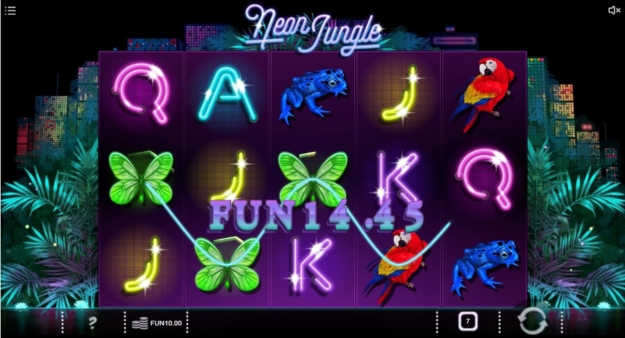 Neon Jungle Online Slot Game Win