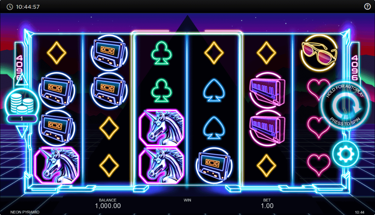 Neon Pyramid Online Slot Game Features