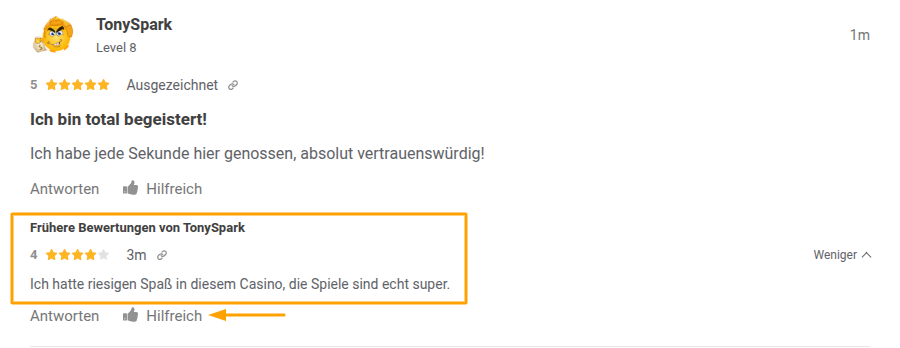 nutzlich abstimmen casino bewertung