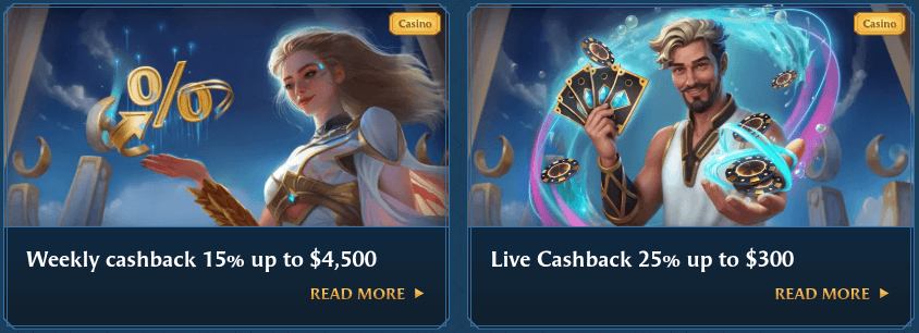 oceanspin casino cashbacks