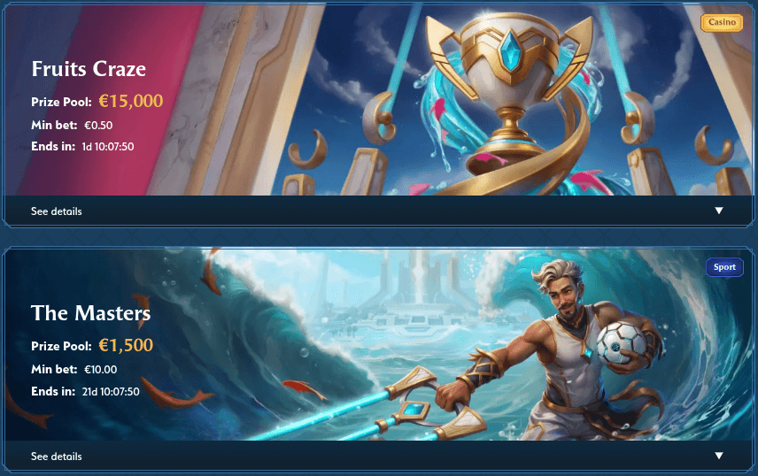 oceanspin casino tournaments