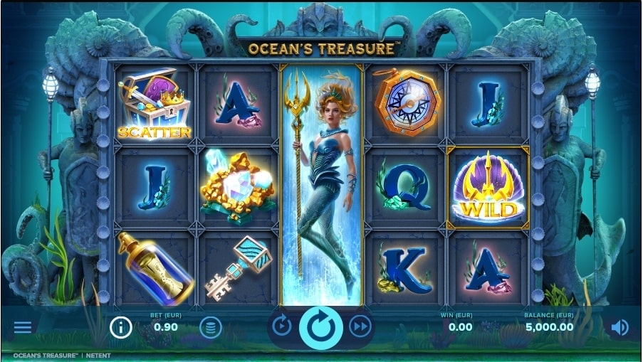 Oceans Treasure Slot Reels