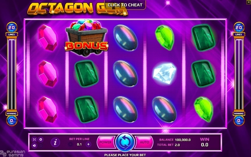 Octagon Gem Slot Reels