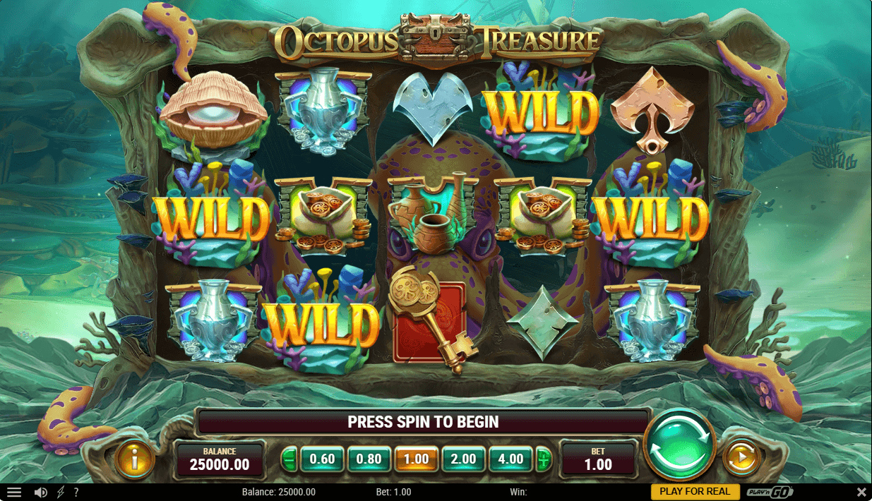 Octopus Treasure Online Slot Game Features