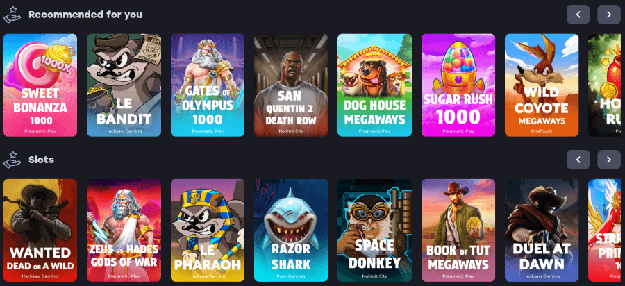 odinbet casino game library