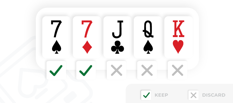 Jacks or Better Strategy pair over high card