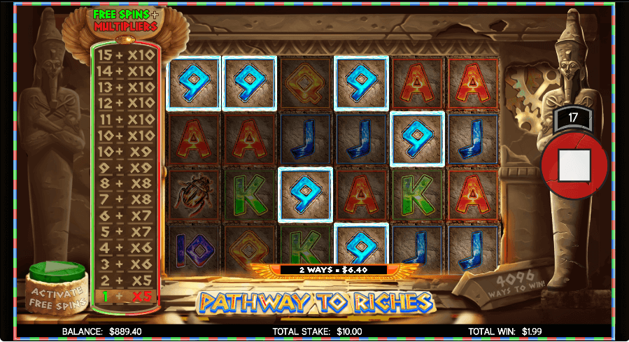 Pathway to Riches Online Slot Game Features