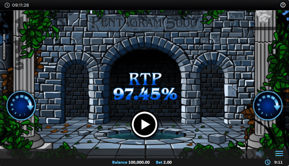 Pentagram 5000 Online Slot Game Reels