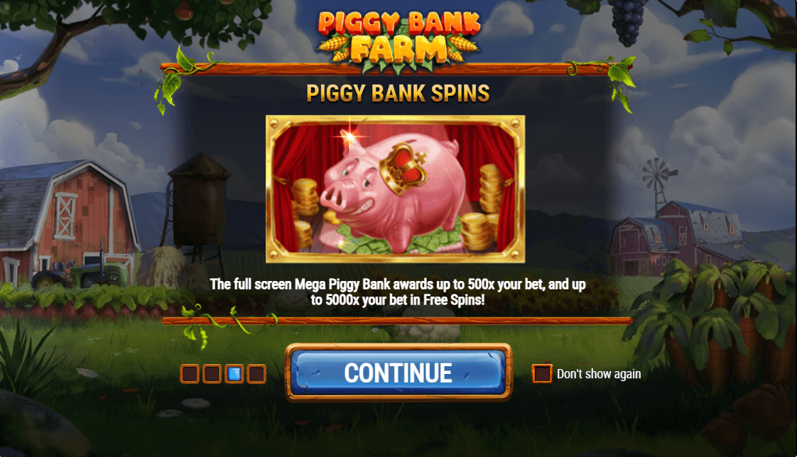 Piggy Bank Farm Online Slot Game Reels
