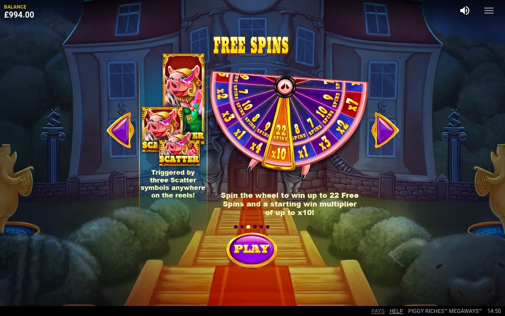 Piggy Riches Megaways Slot Game Free Spins
