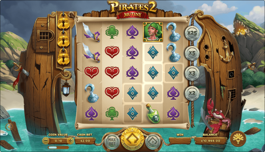 Pirates Mutiny 2 Online Slot Game Bonus