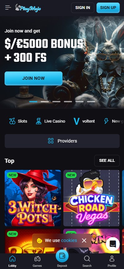 playmojo casino homepage