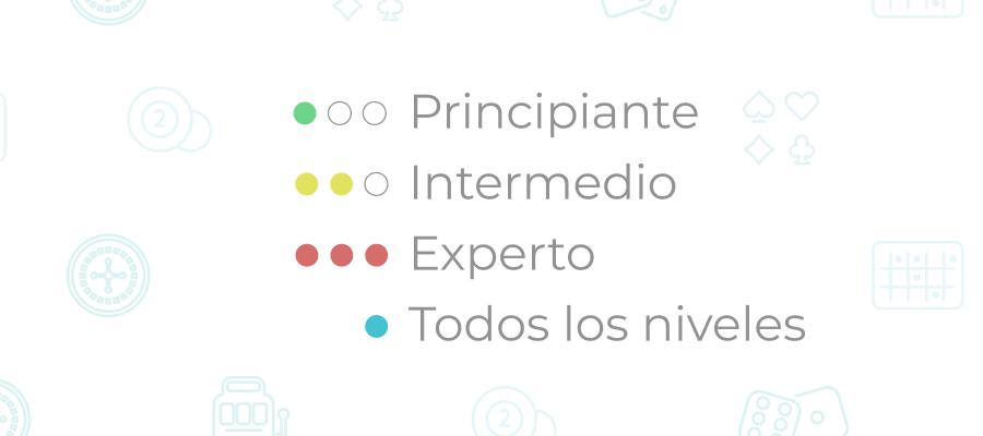 Imagen de nivel de dificultad de la academia de poker