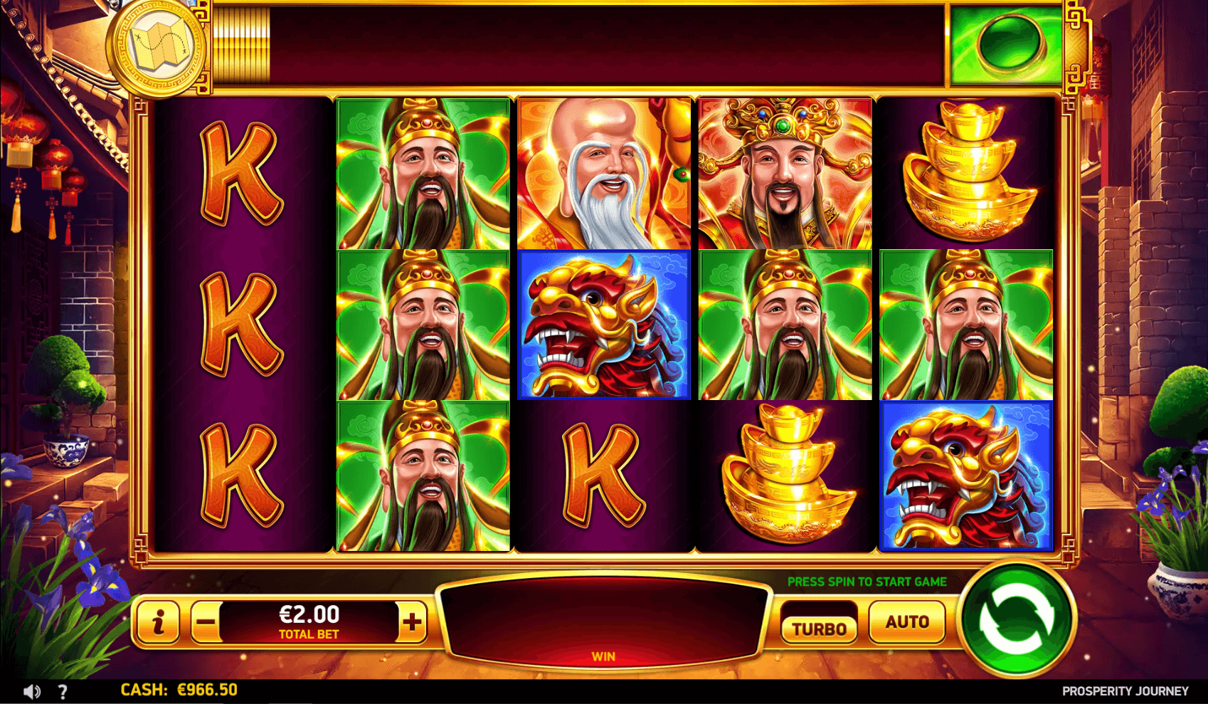 Prosperity Journey Online Slot Game Reels