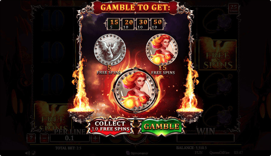 Queen Of Fire Online Slot Game Bonus