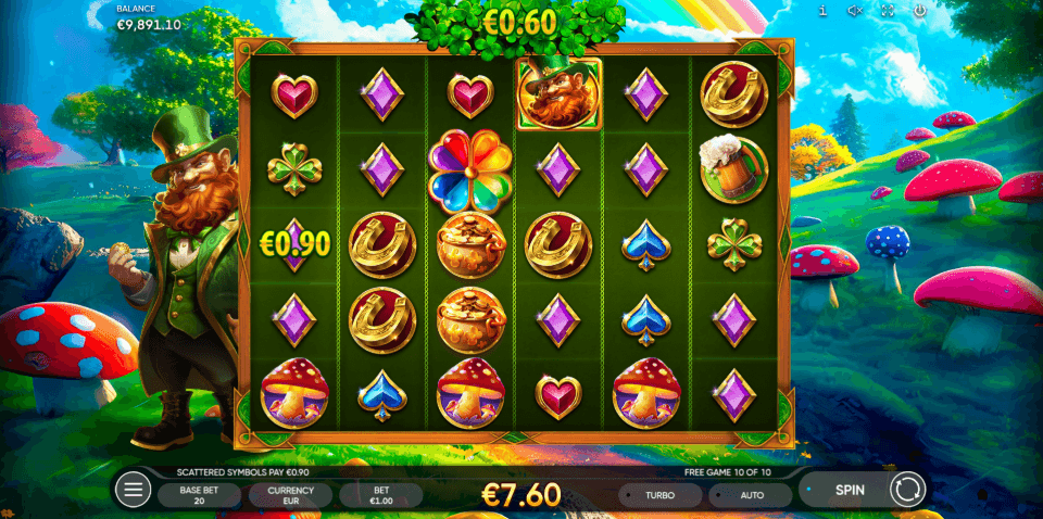 rainbow ray slot free spins round