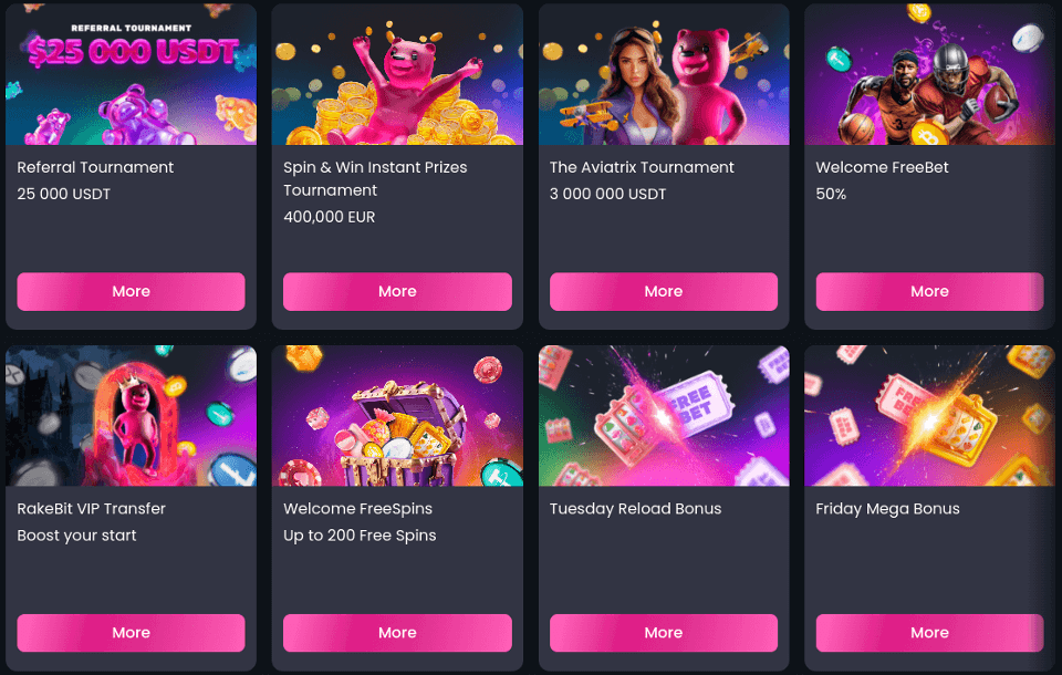 rakebit casino promotions