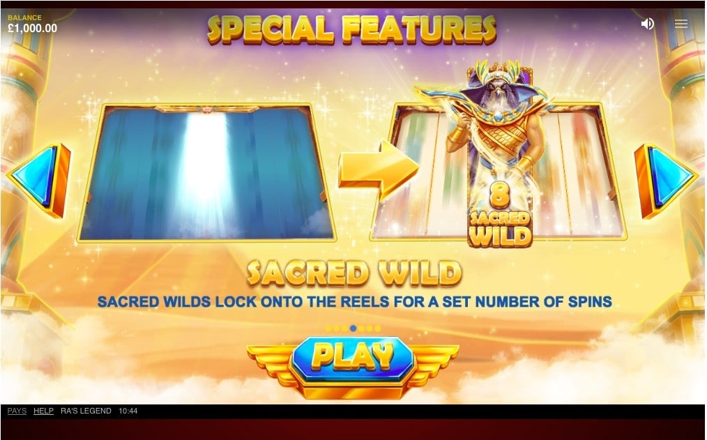 Ras Legend Slot Feature