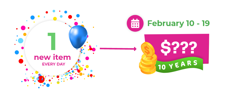 Chipy Anniversary Real Money Items