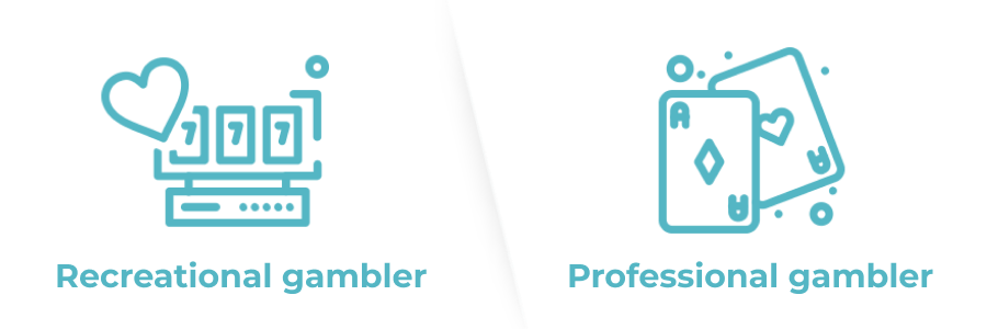 recreational vs professional gambler