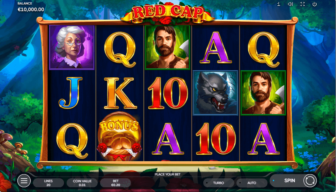 Red Cap Online Slot Game Reels