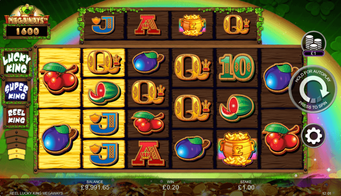 Reel Lucky King Megaways Online Slot Game Features