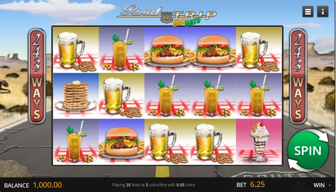 Road Trip Max Ways Slot Reels