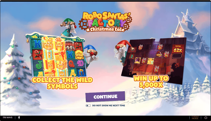 Robo Santas' Factory Online Slot Game Reels