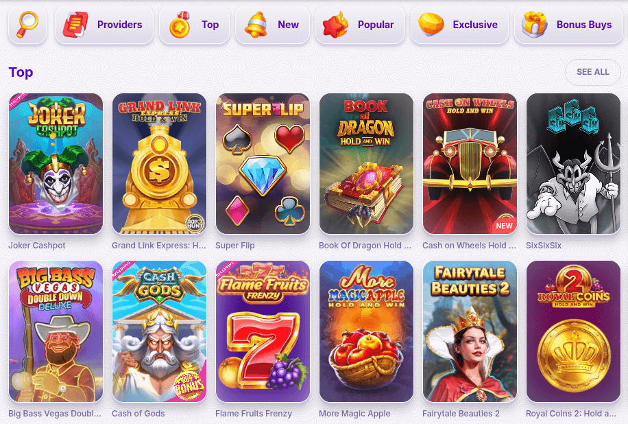 robocat casino games