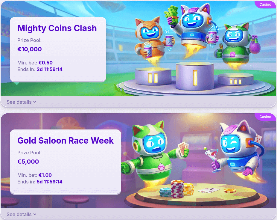 robocat casino tournaments