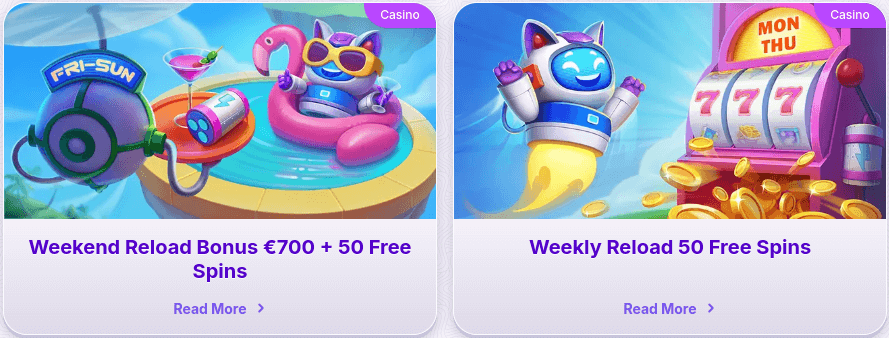 robocat casino weekly offers