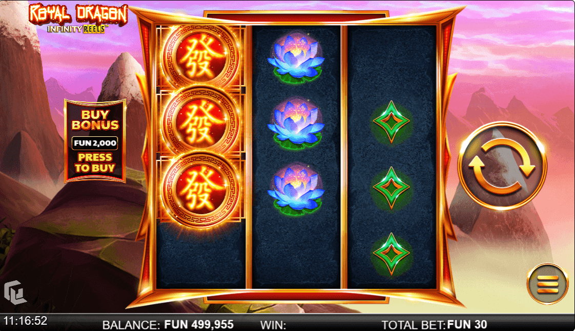Royal Dragon Infinity Reels Online Game Bonus