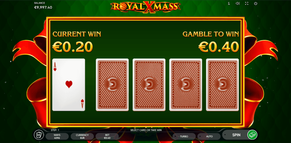 royal xmass slot gamble feature