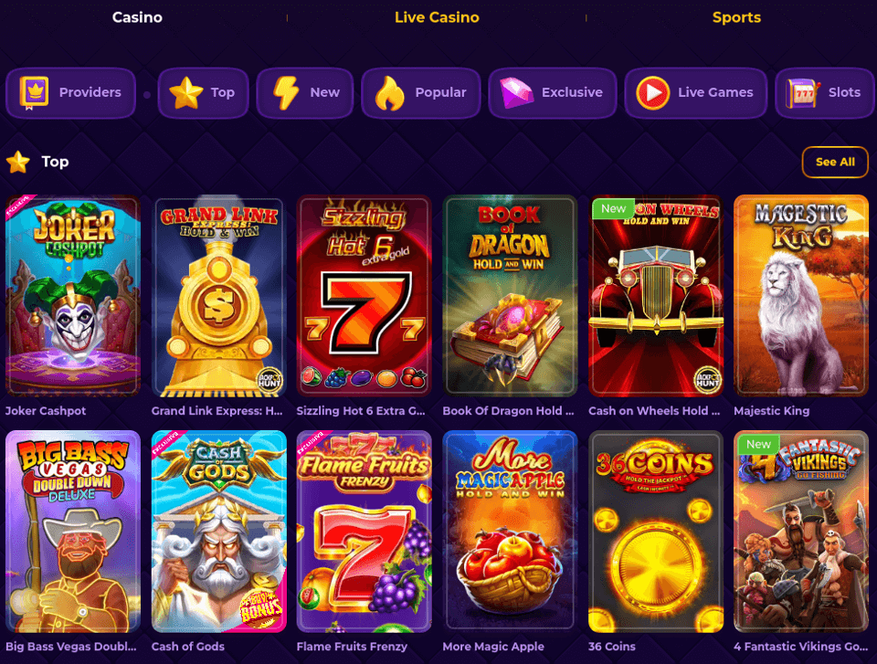 royal game casino game library