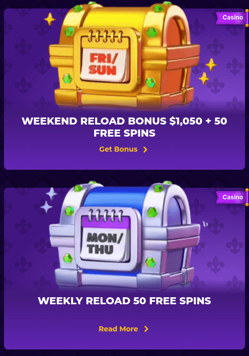 royal game casino weekly