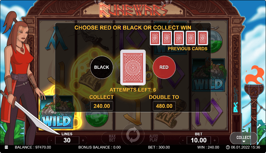 Runewars Online Slot Game Features